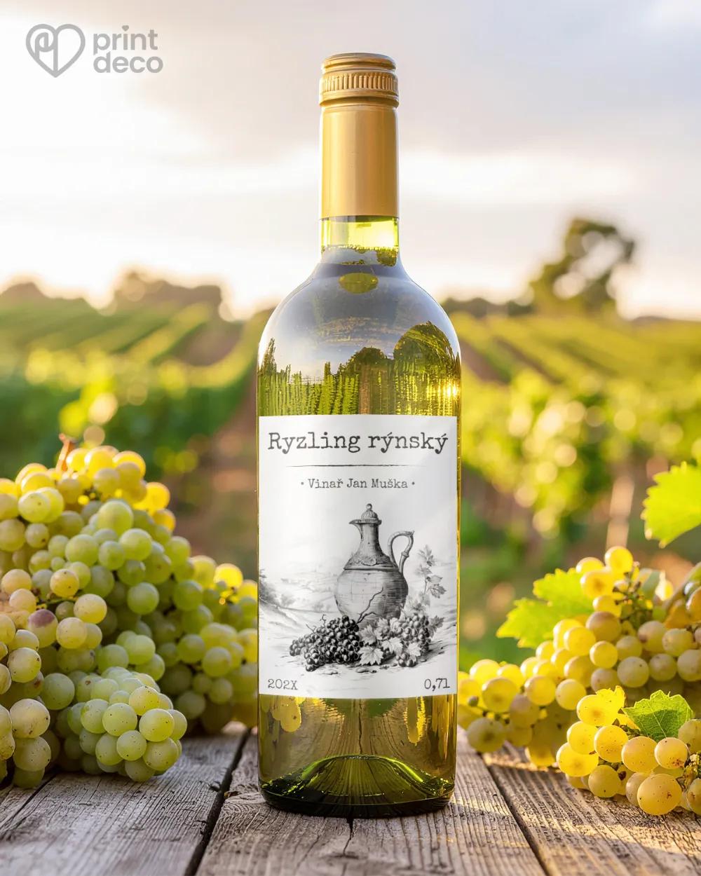 Etikety na víno - motiv 34 1/2