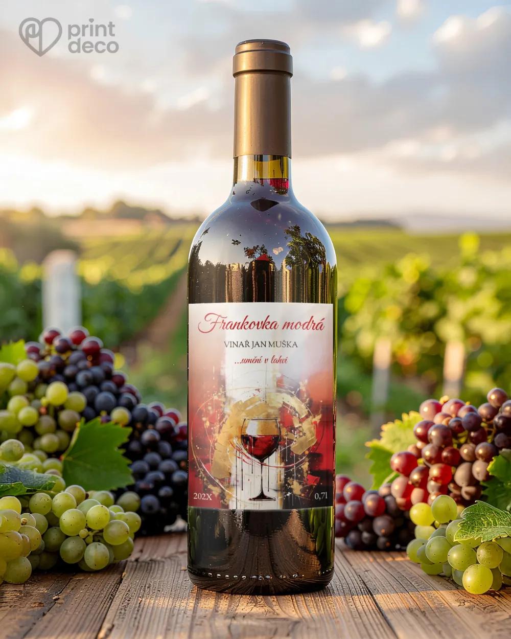 Etikety na víno - motiv 36 1/2