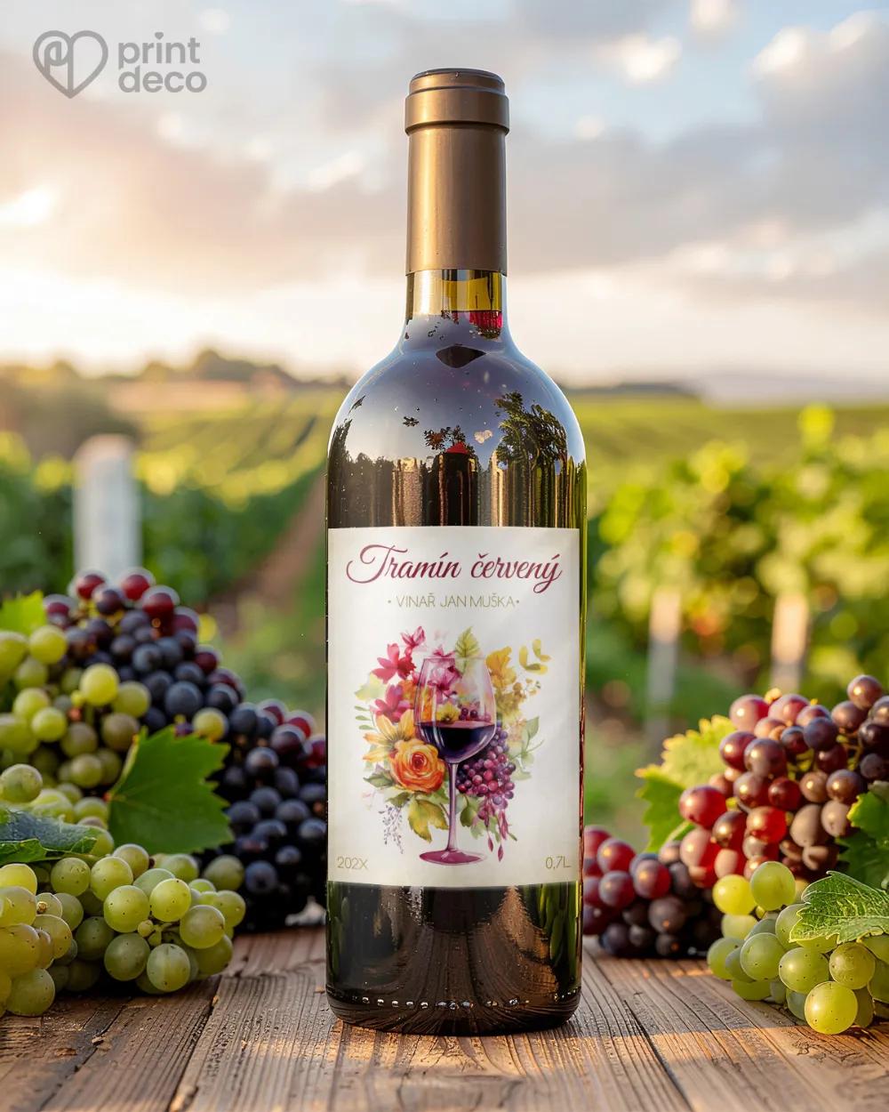 Etikety na víno - motiv 37 1/2