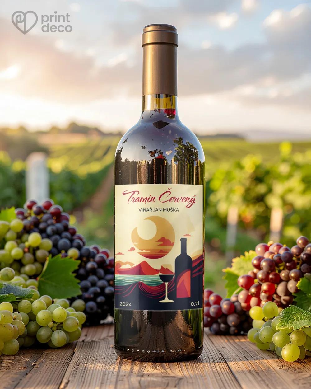 Etikety na víno - motiv 40 1/2