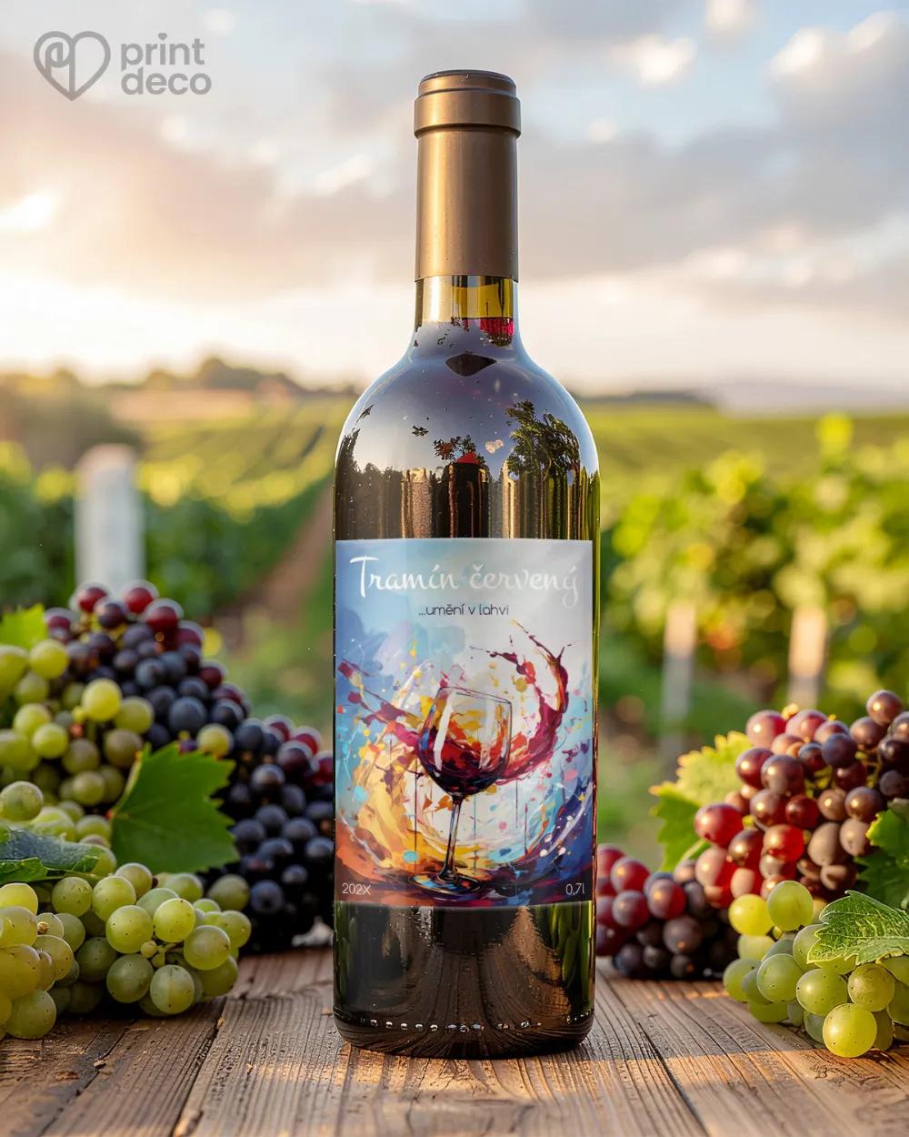 Etikety na víno - motiv 42 1/2