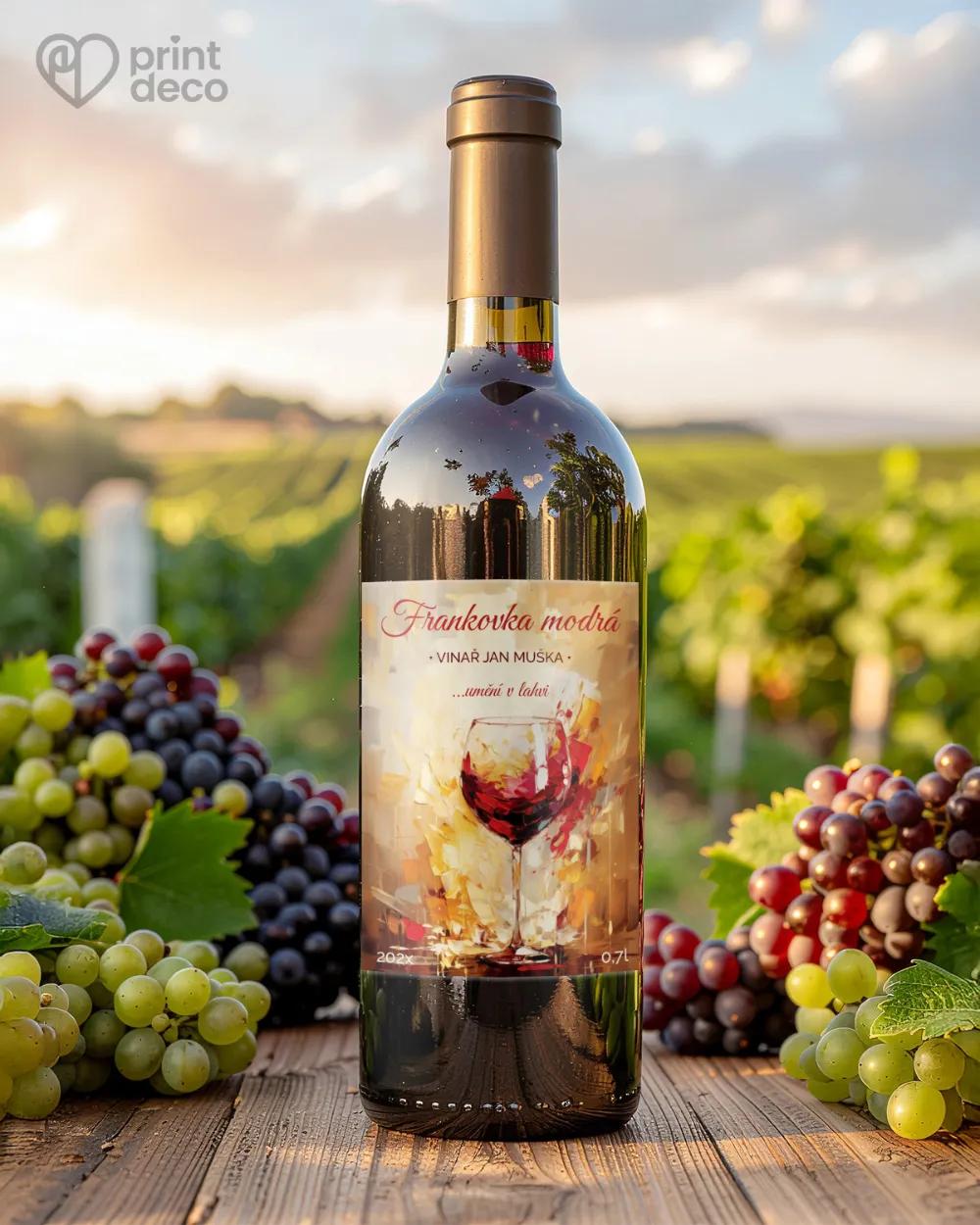 Etikety na víno - motiv 43 1/2