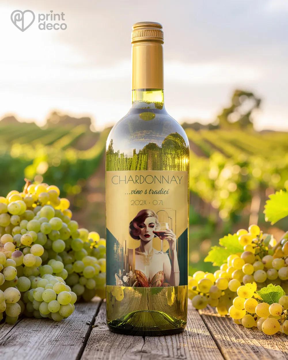 Etikety na víno - motiv 45 1/2