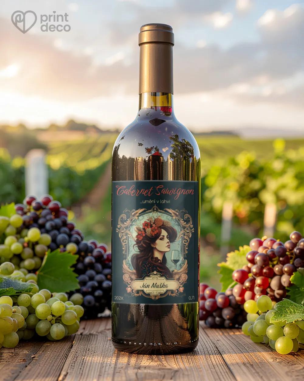Etikety na víno - motiv 48 1/2