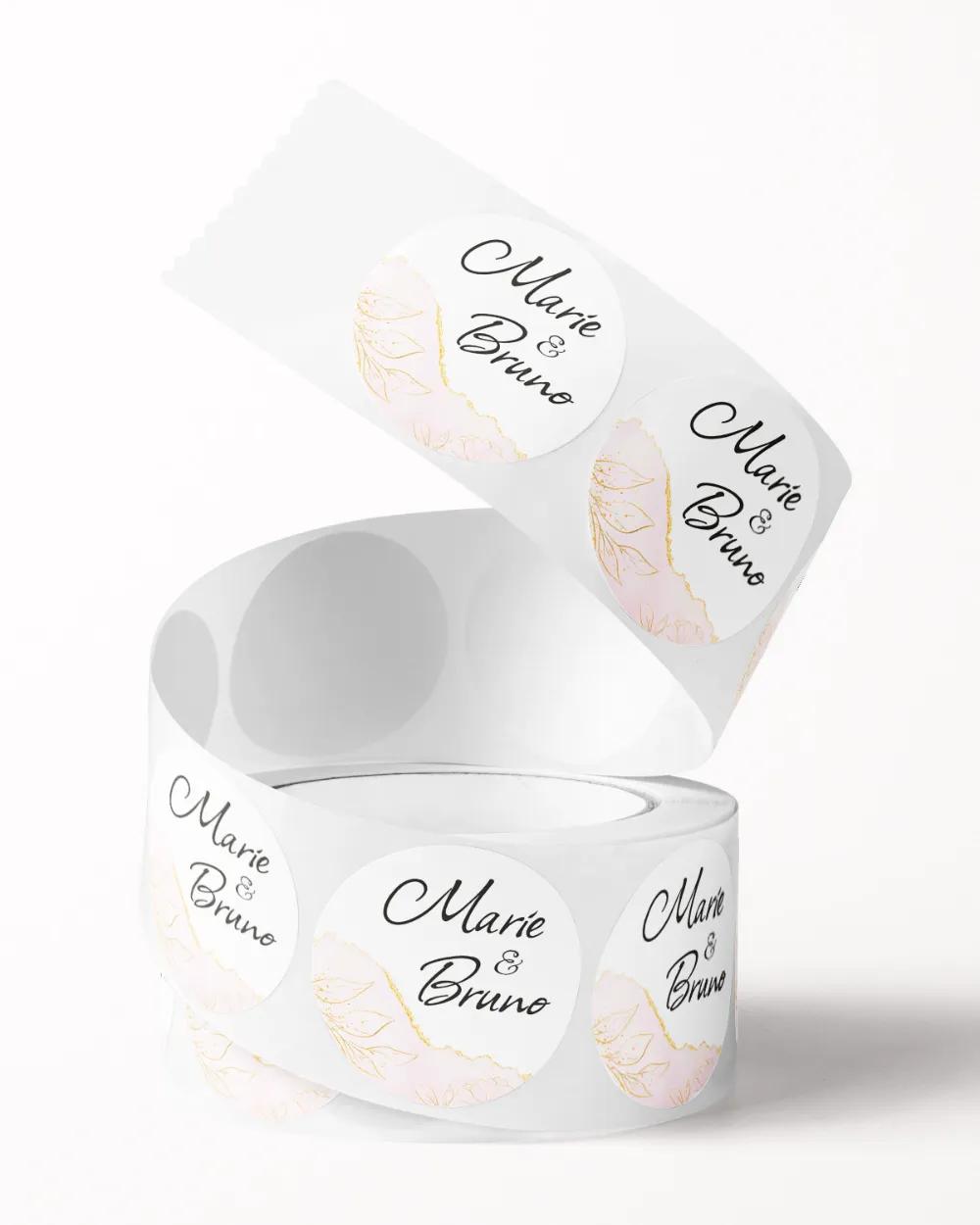 Svatební mini nálepky na obálky a dárky – Abstrakt II. 1/3