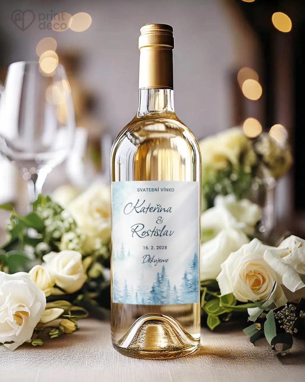 Svatební etikety Zimní krajina I. 1/2