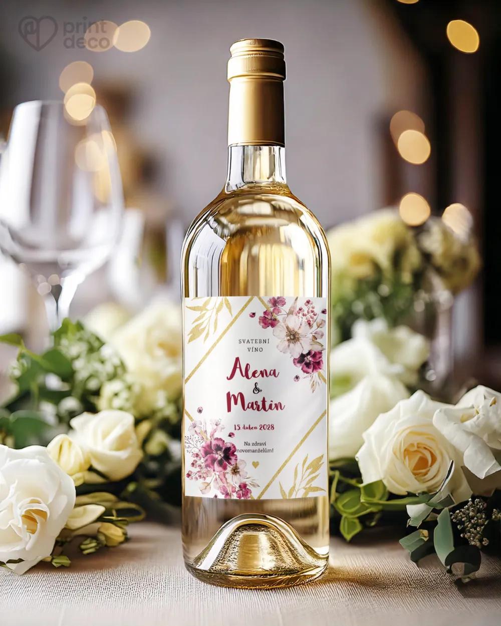 Svatební etikety Rozkvetlé květiny II. 1/2