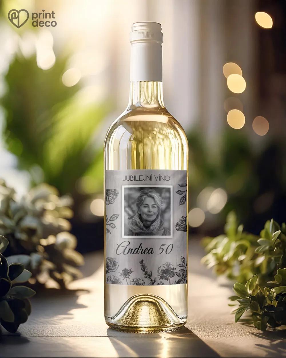 Etikety na láhve Polní květiny I. s fotografií 1/2