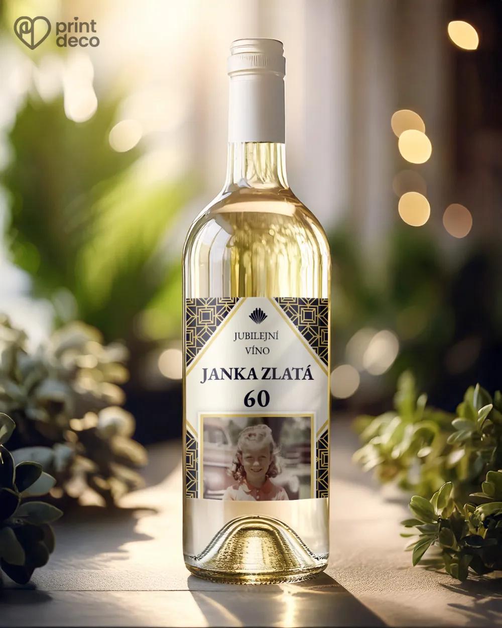 Etikety na láhve Art Deco II. s fotografií 1/2