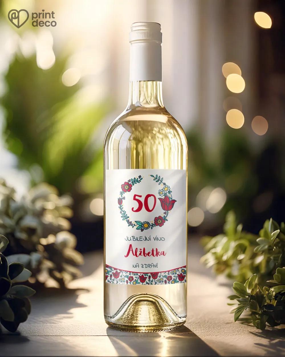 Etikety na láhve Polní máky II. 1/2