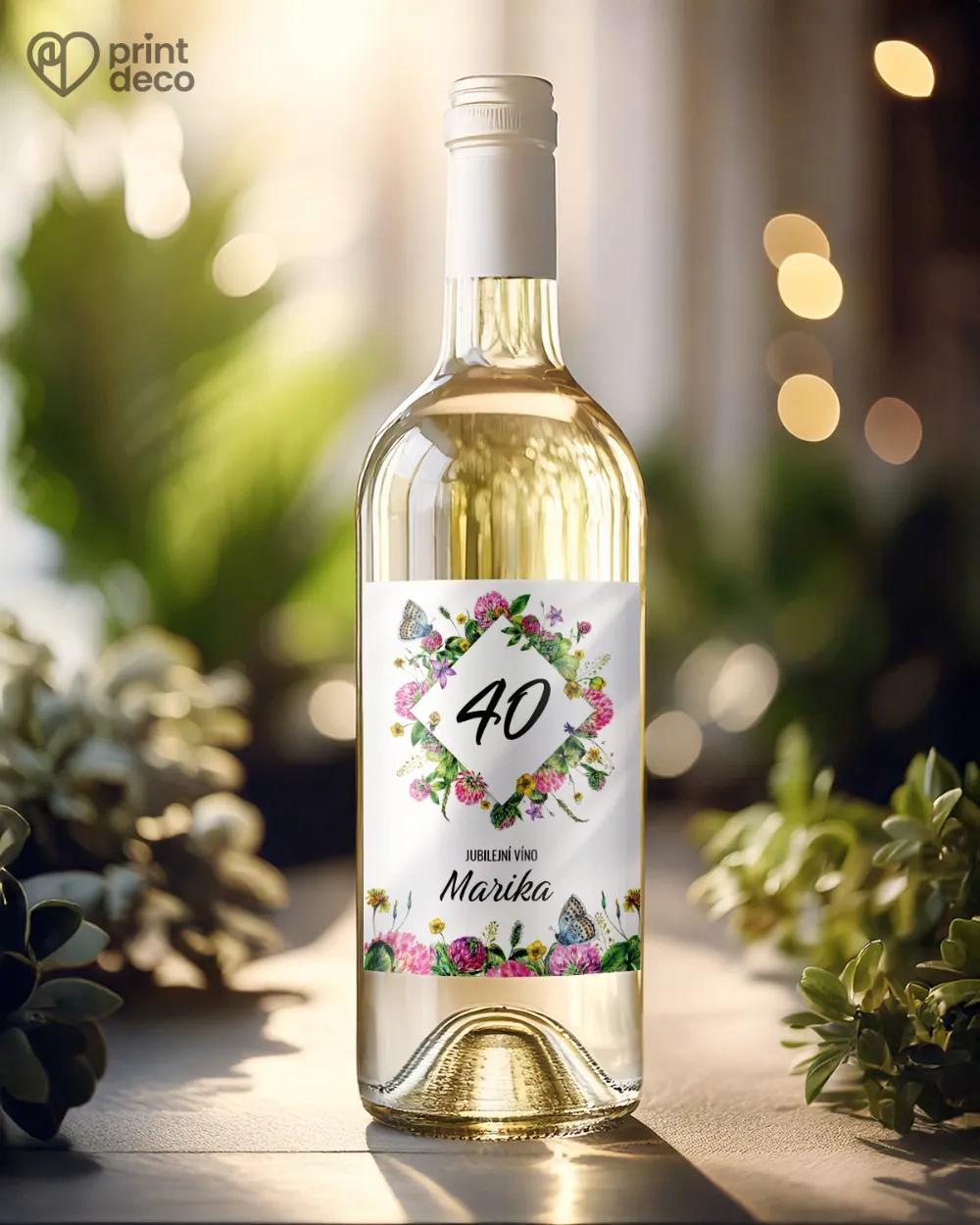 Etikety na láhve Polní květiny IV. 1/2