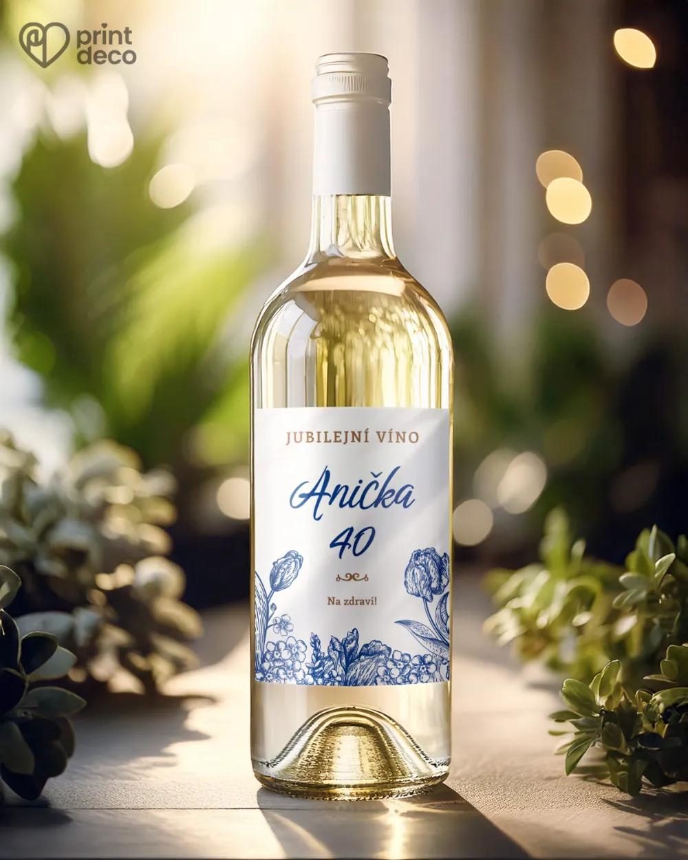 Etikety na láhve Greenery III. s fotografií 1/2