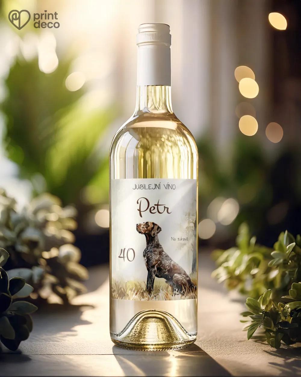Etikety na láhve Lovecký pes V. 1/2