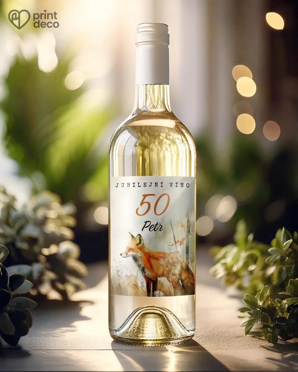 Etikety na láhve Liška I. 1/2