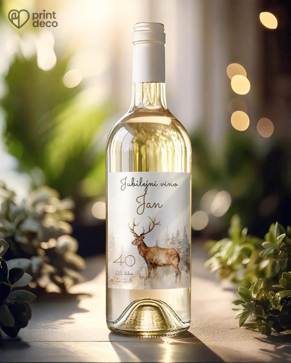 Etikety na láhve Jelen III. 1/2