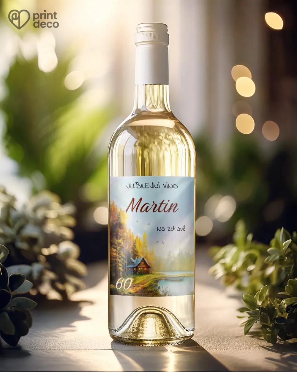 Etikety na láhve Lesní chata 1/2