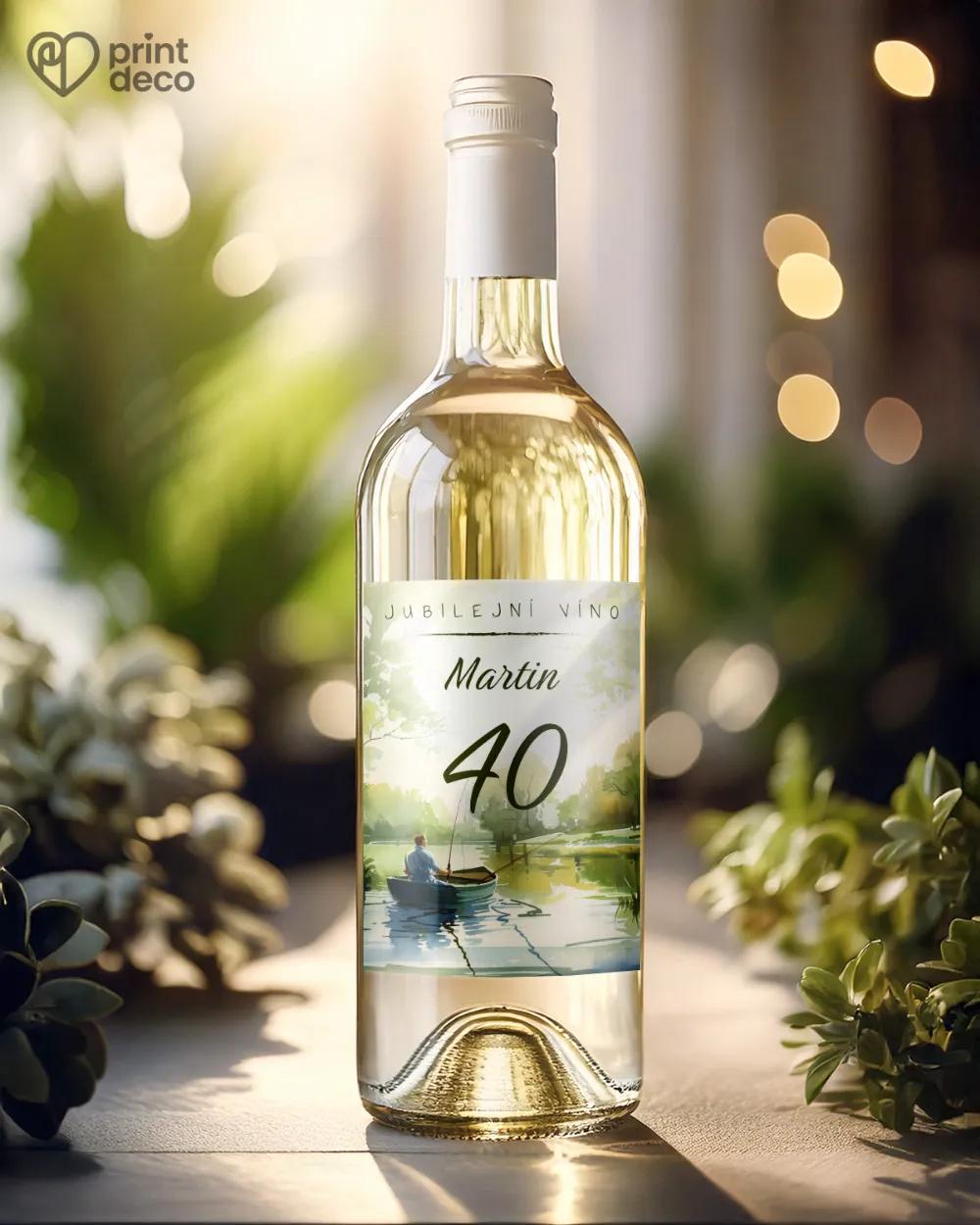 Etikety na láhve Rybář II. 1/2