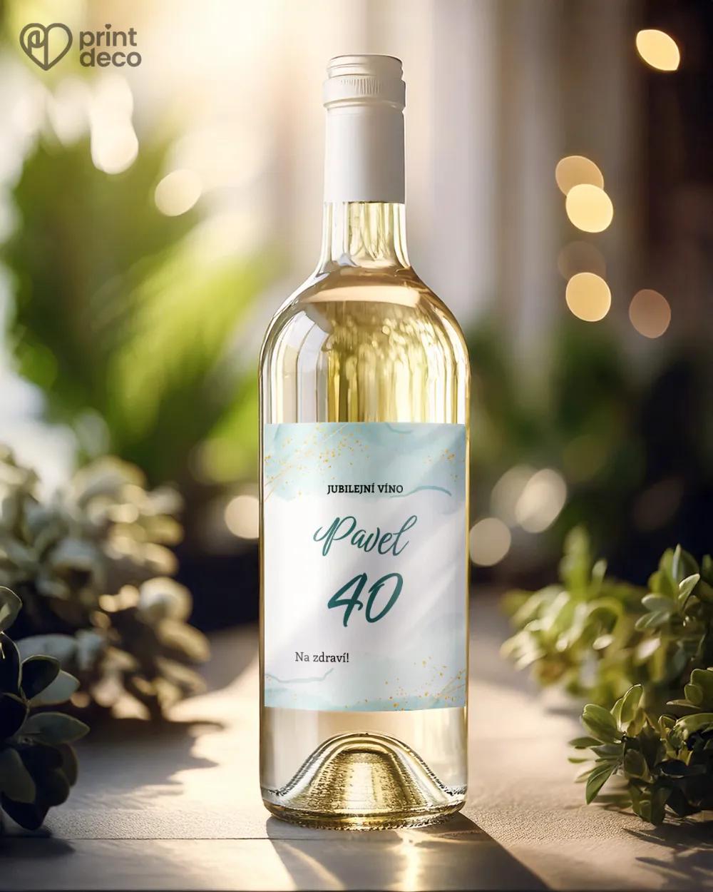 Etikety na láhve Abstrakt II. 1/2