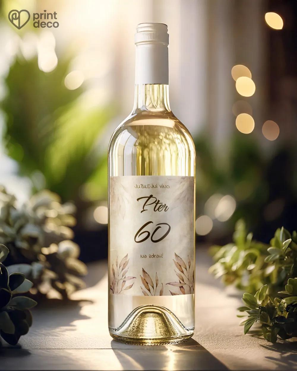 Etikety na láhve Vintage listy 1/2