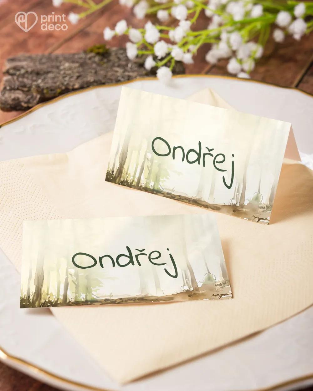 Jmenovky na oslavu Divočák II. 4/6