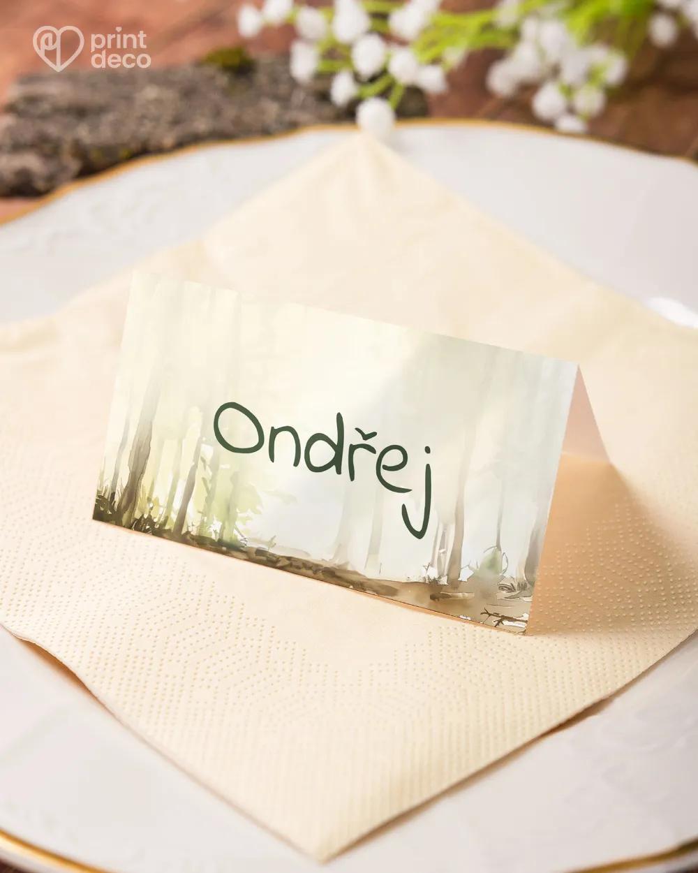 Jmenovky na oslavu Divočák II. 3/6