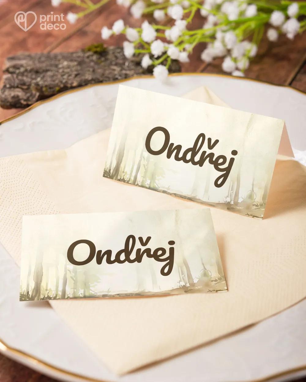 Jmenovky na oslavu Divočák III. 4/6