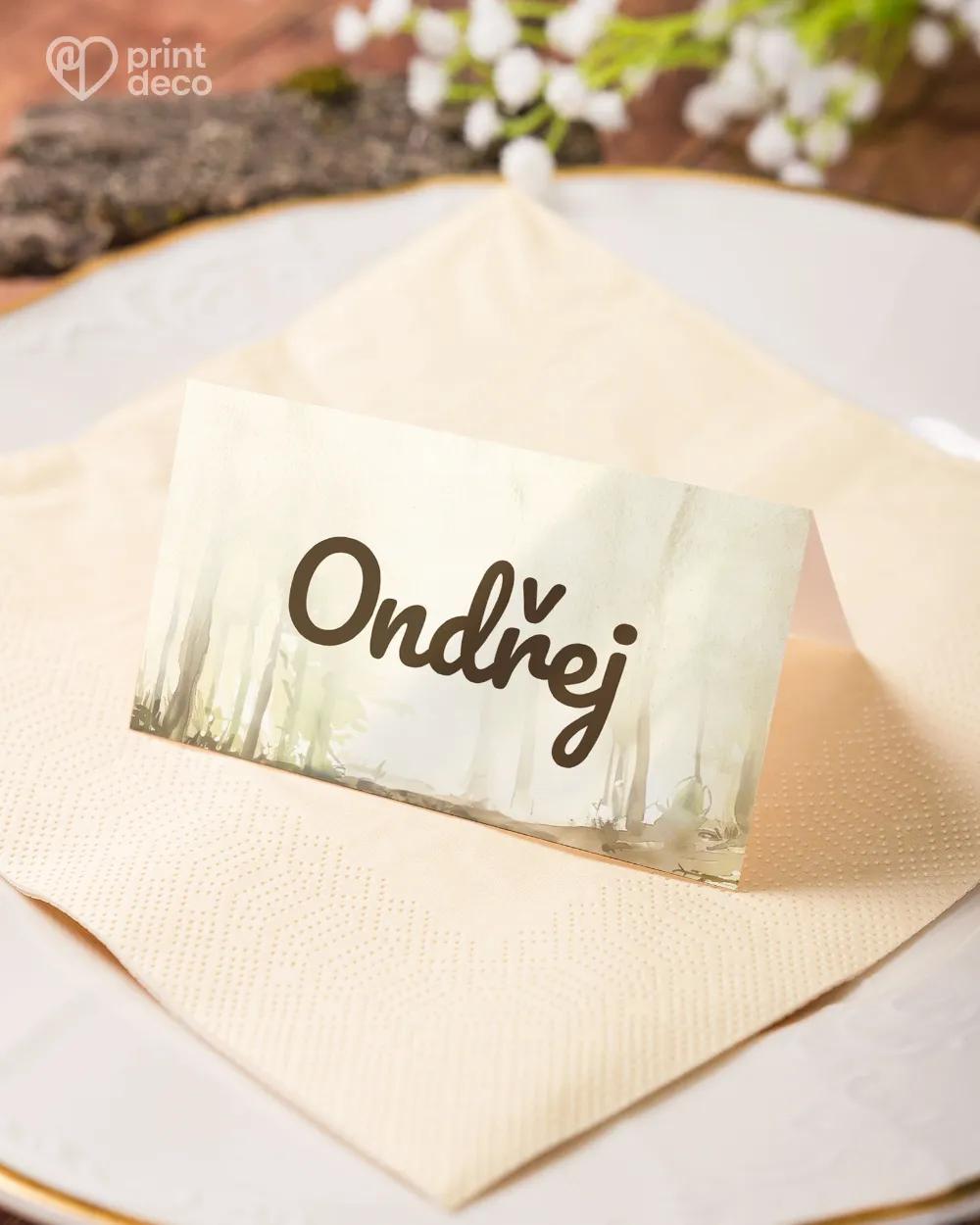 Jmenovky na oslavu Divočák III. 3/6