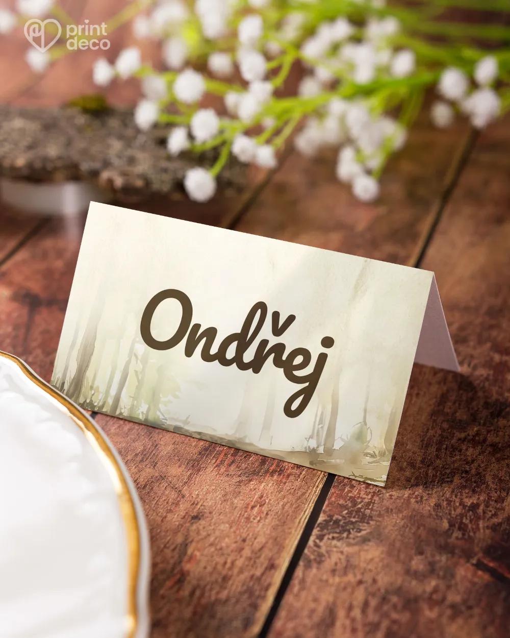 Jmenovky na oslavu Divočák III. 2/6