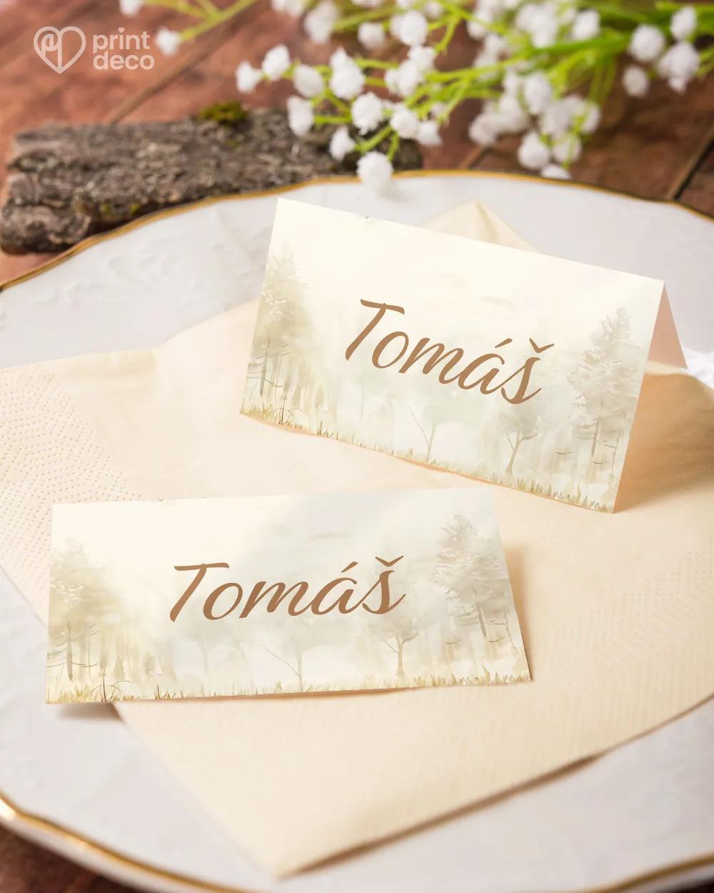 Jmenovky na oslavu Jelen II. 4/6