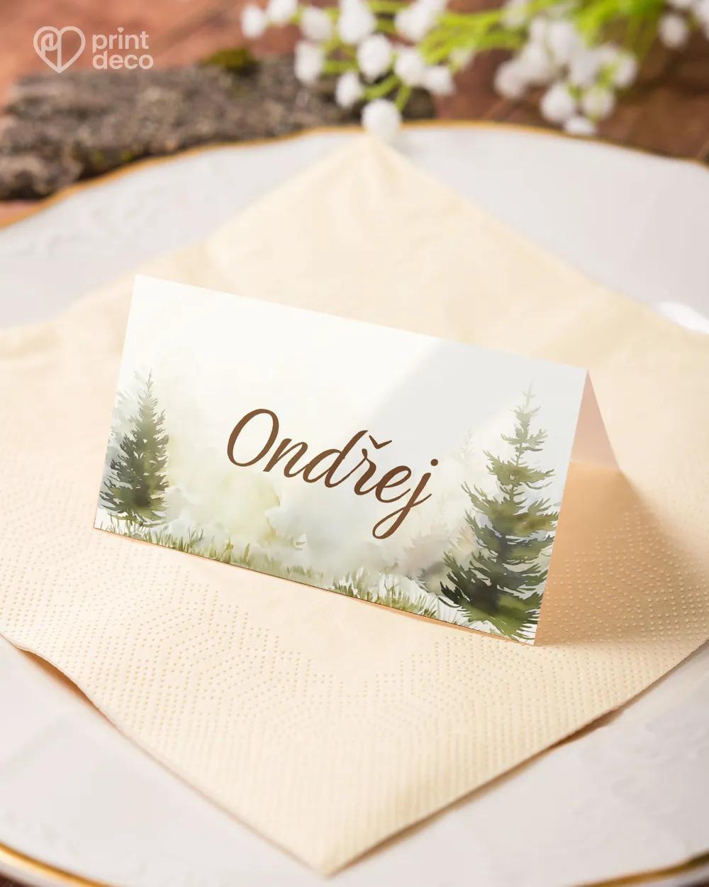 Jmenovky na oslavu Jelen IV. 3/6