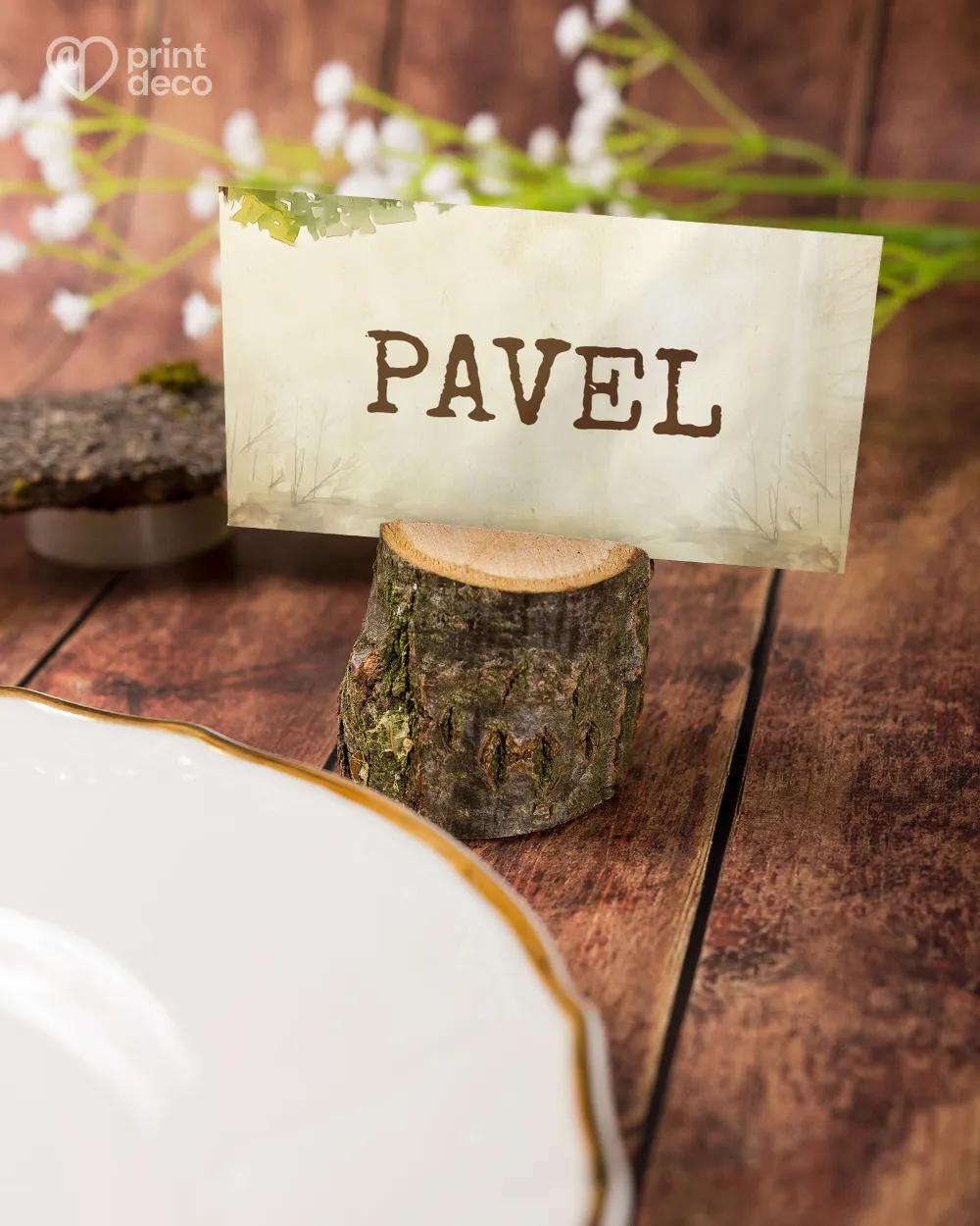 Jmenovky na oslavu Lovecký posed 1/6