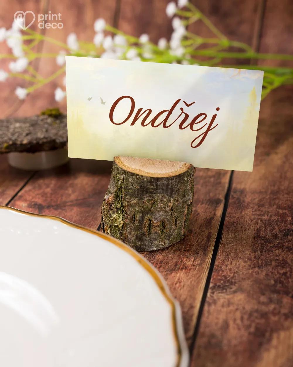 Jmenovky na oslavu Lesní chata 1/6