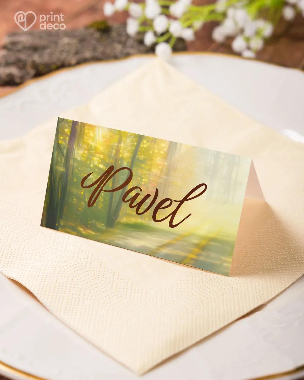 Jmenovky na oslavu Jelen VIII. 3/6