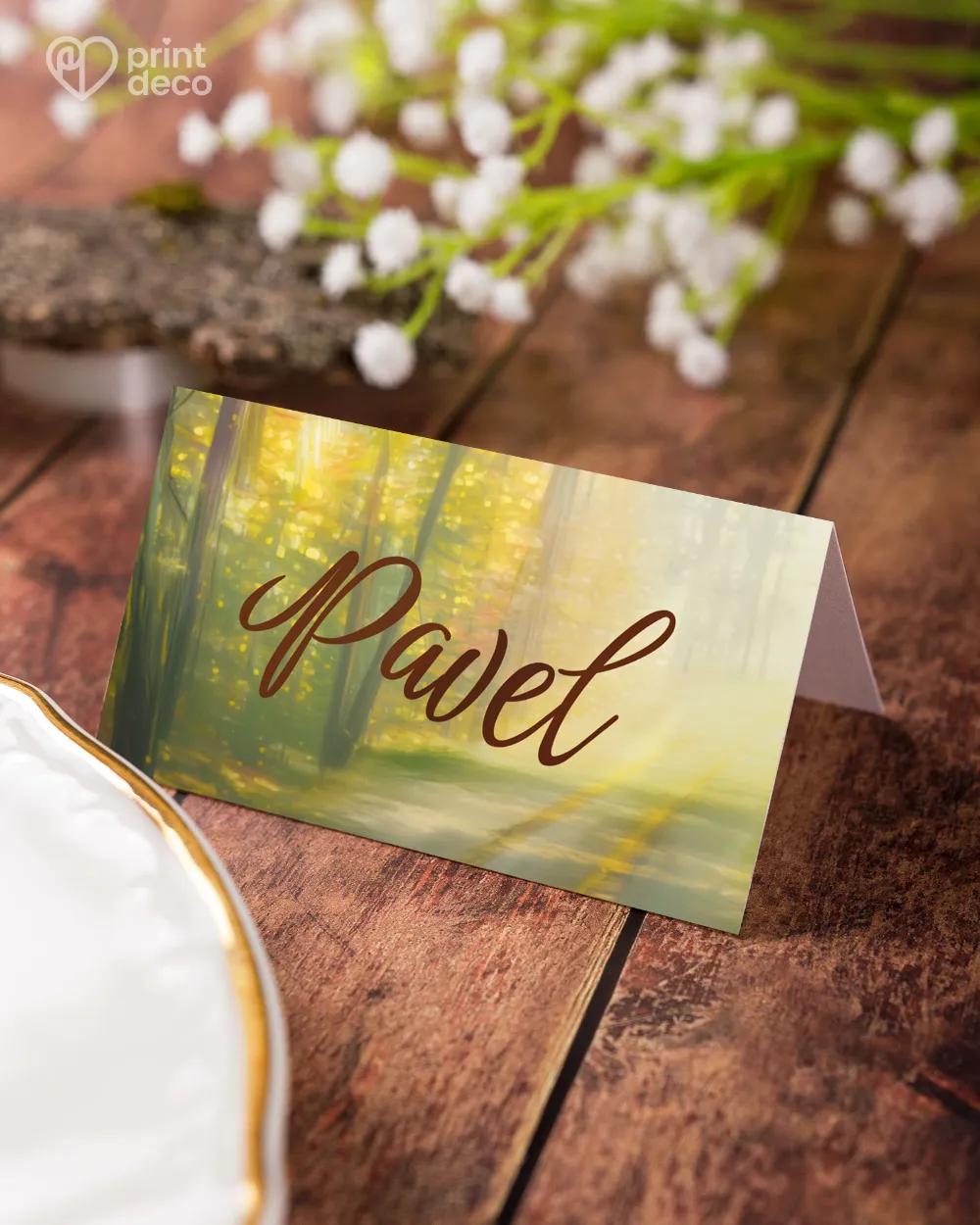 Jmenovky na oslavu Jelen VIII. 2/6