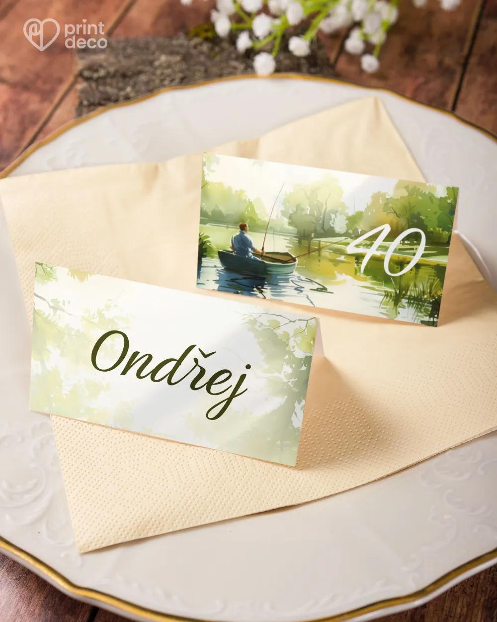 Jmenovky na oslavu Rybář II.