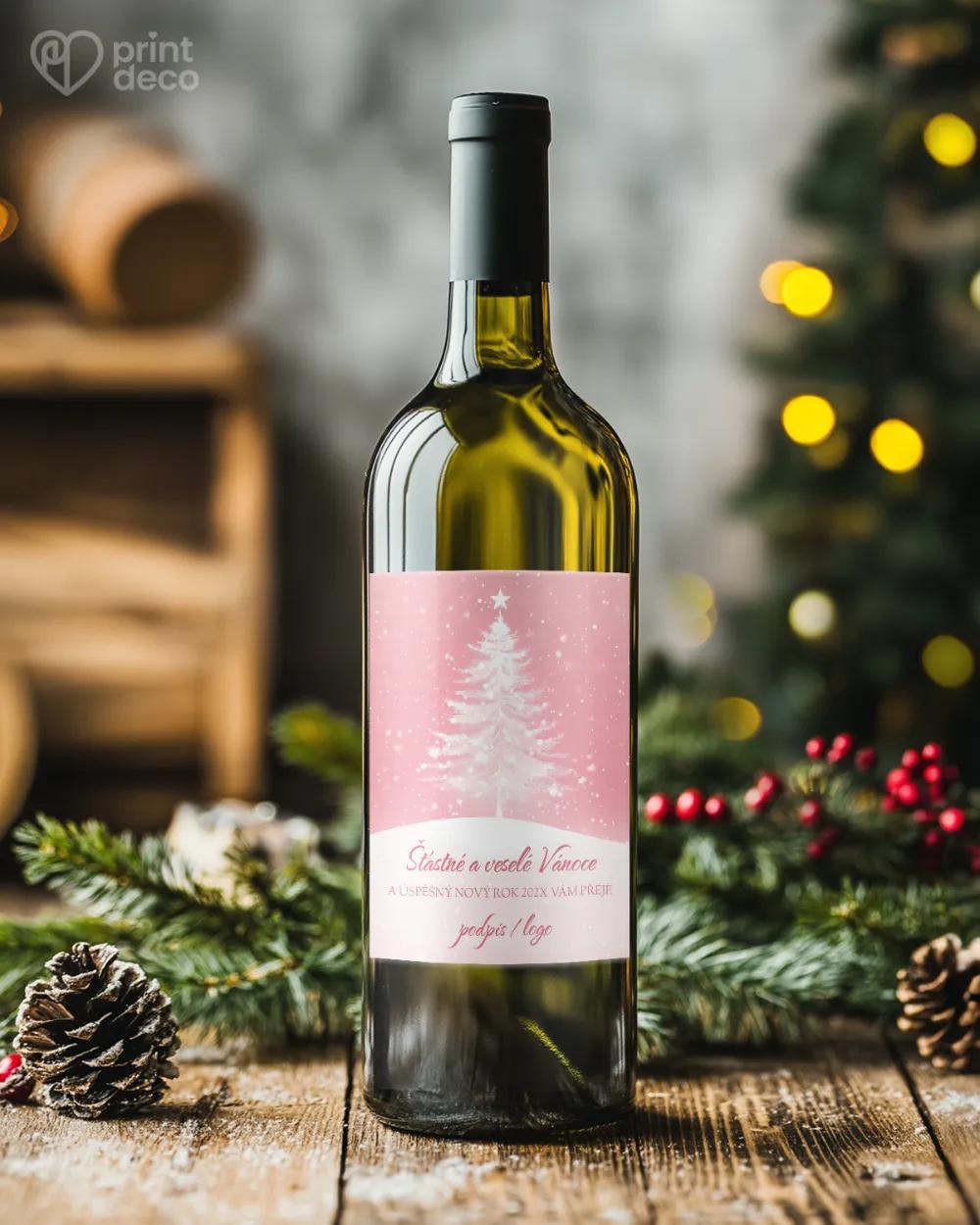 Vánoční etiketa na láhve – motiv 44 1/2