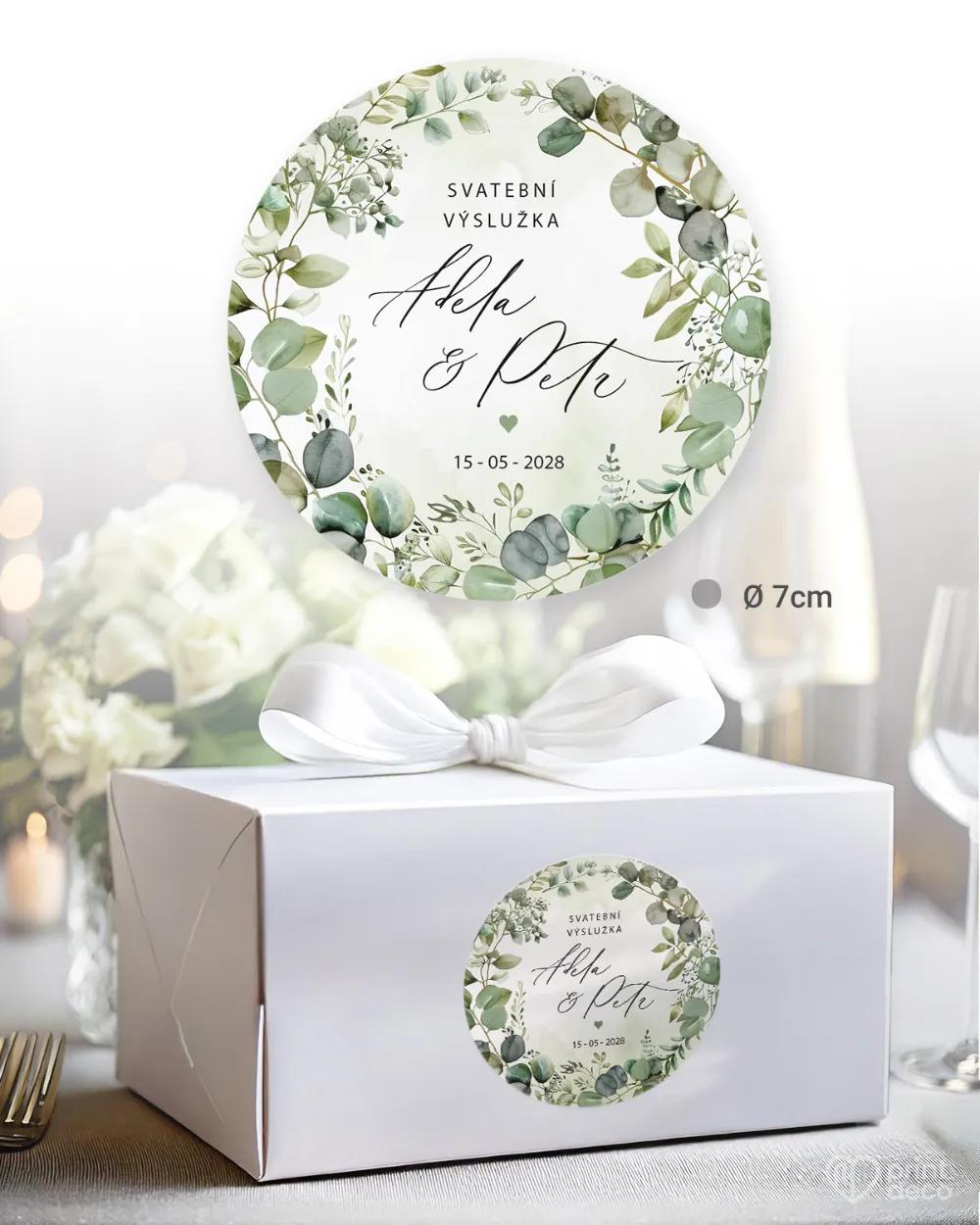 Svatební samolepky na výslužky slib přírody I. 1/3