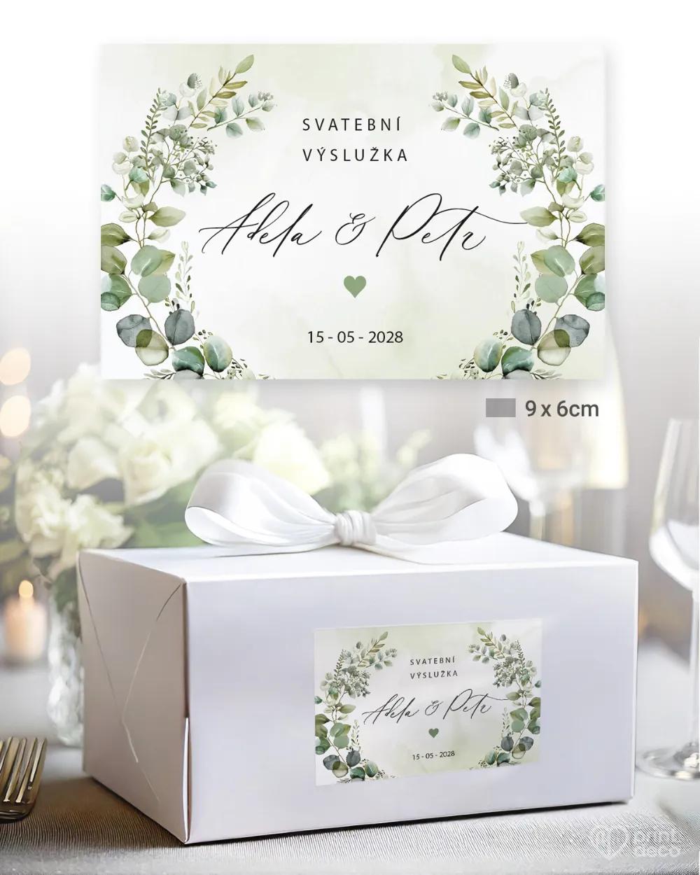 Svatební samolepky na výslužky slib přírody I. 2/3