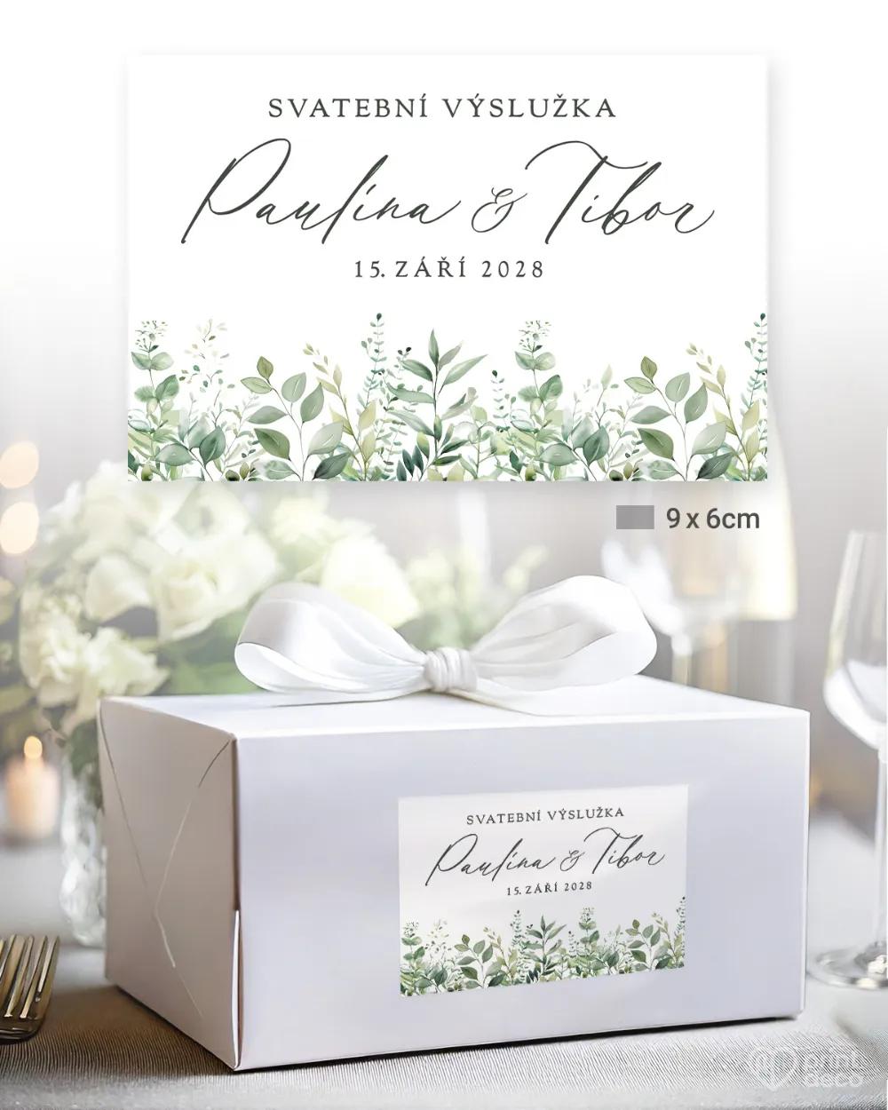 Svatební samolepky na výslužky slib přírody II. 2/3