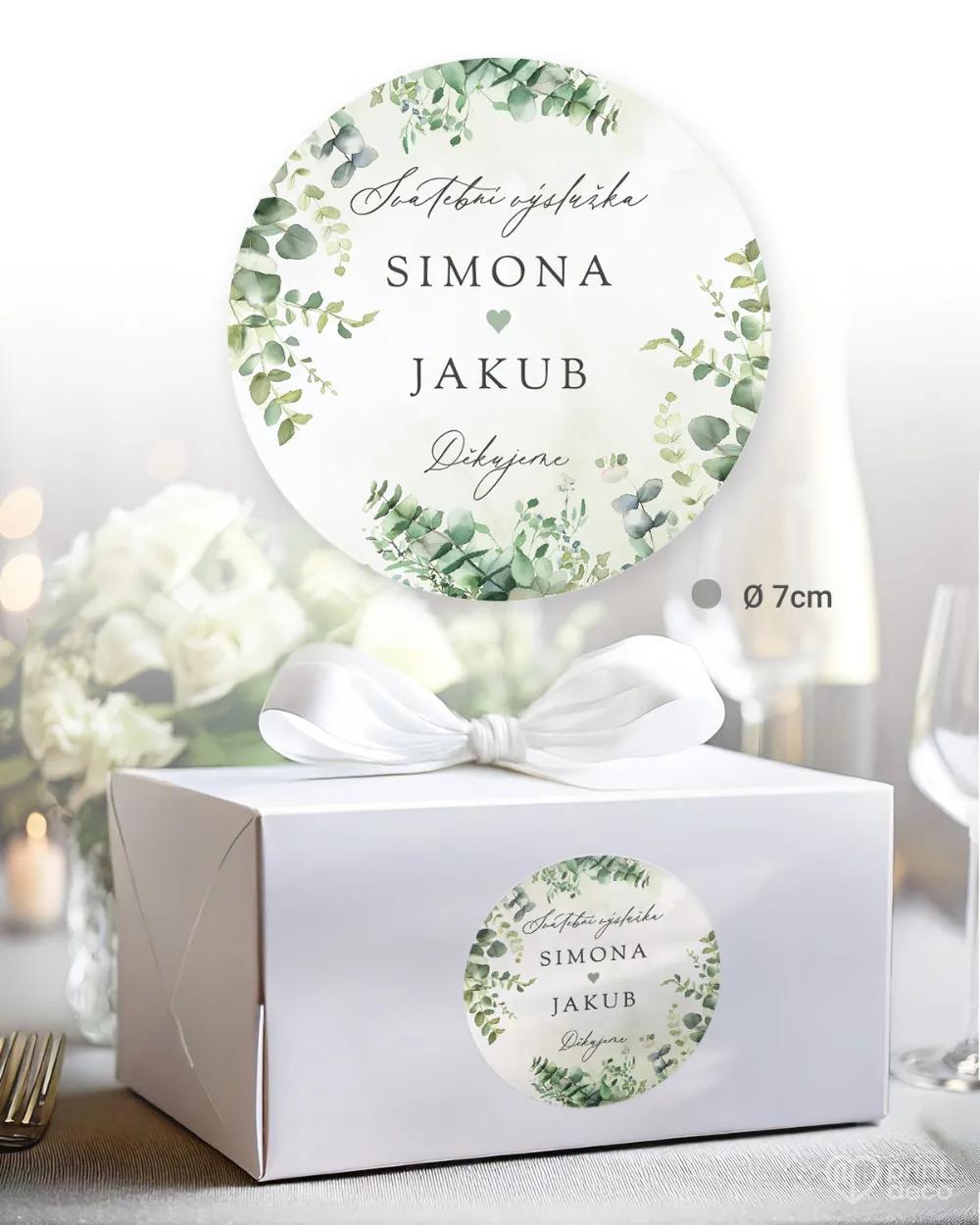 Svatební samolepky na výslužky slib přírody III. 1/3