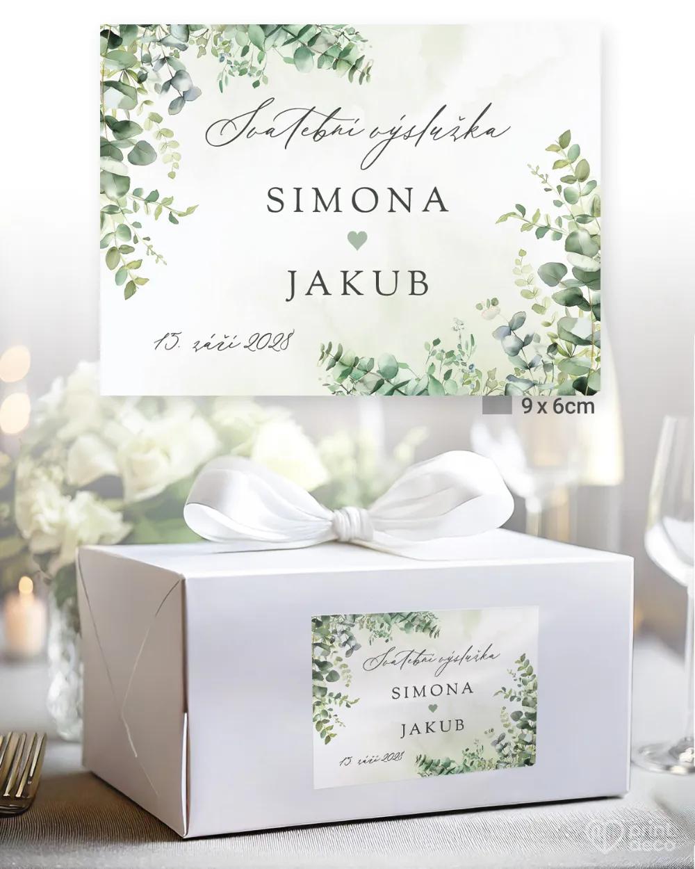 Svatební samolepky na výslužky slib přírody III. 2/3