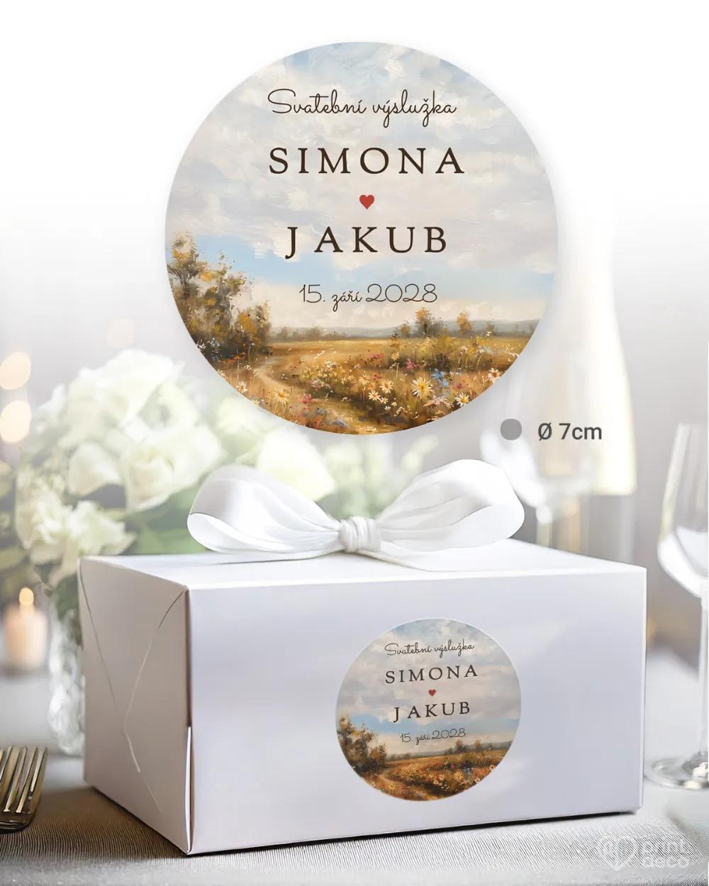 Svatební samolepky na výslužky kapitola lásky I. 1/3