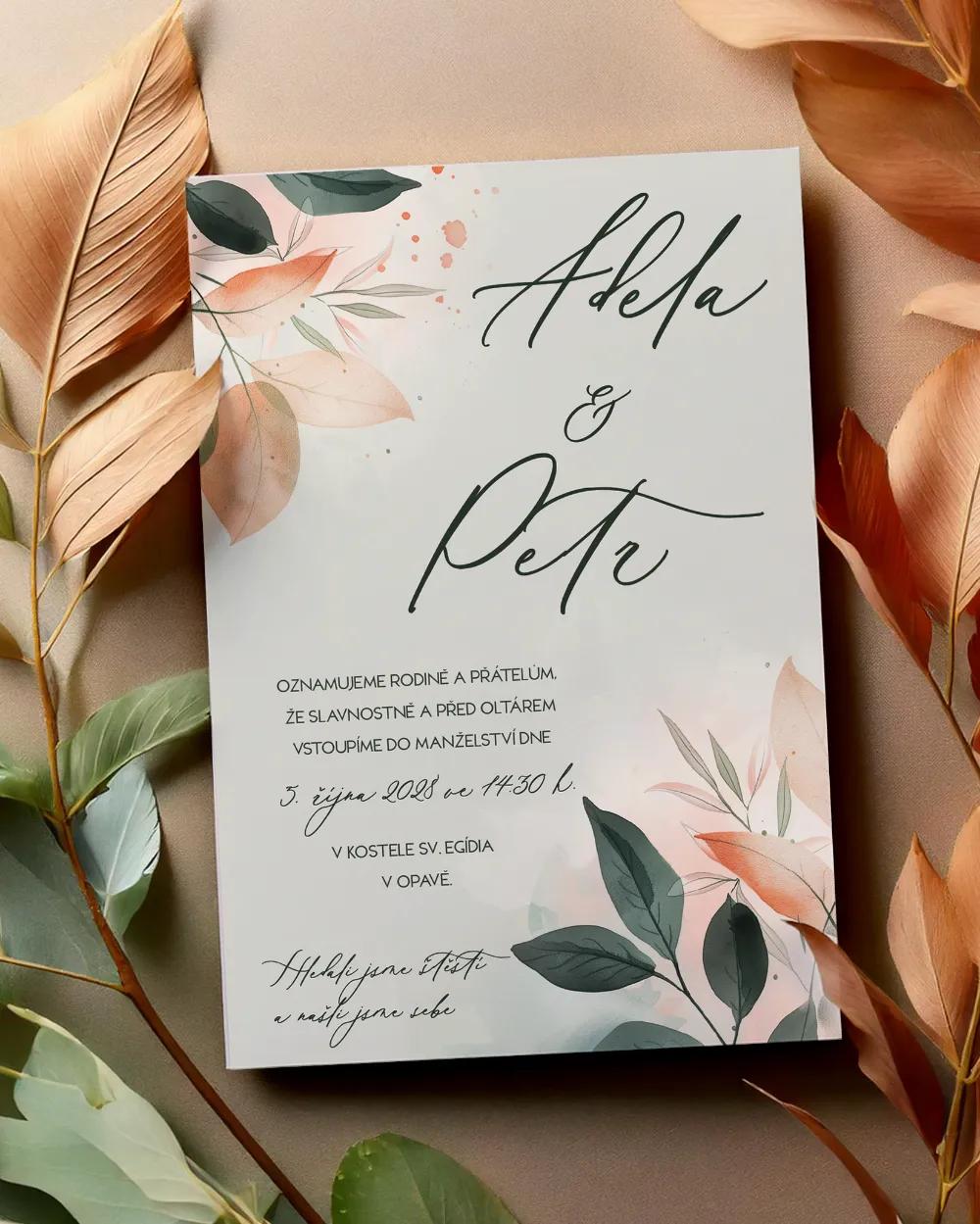Svatební oznámení - Dopisy věčnosti