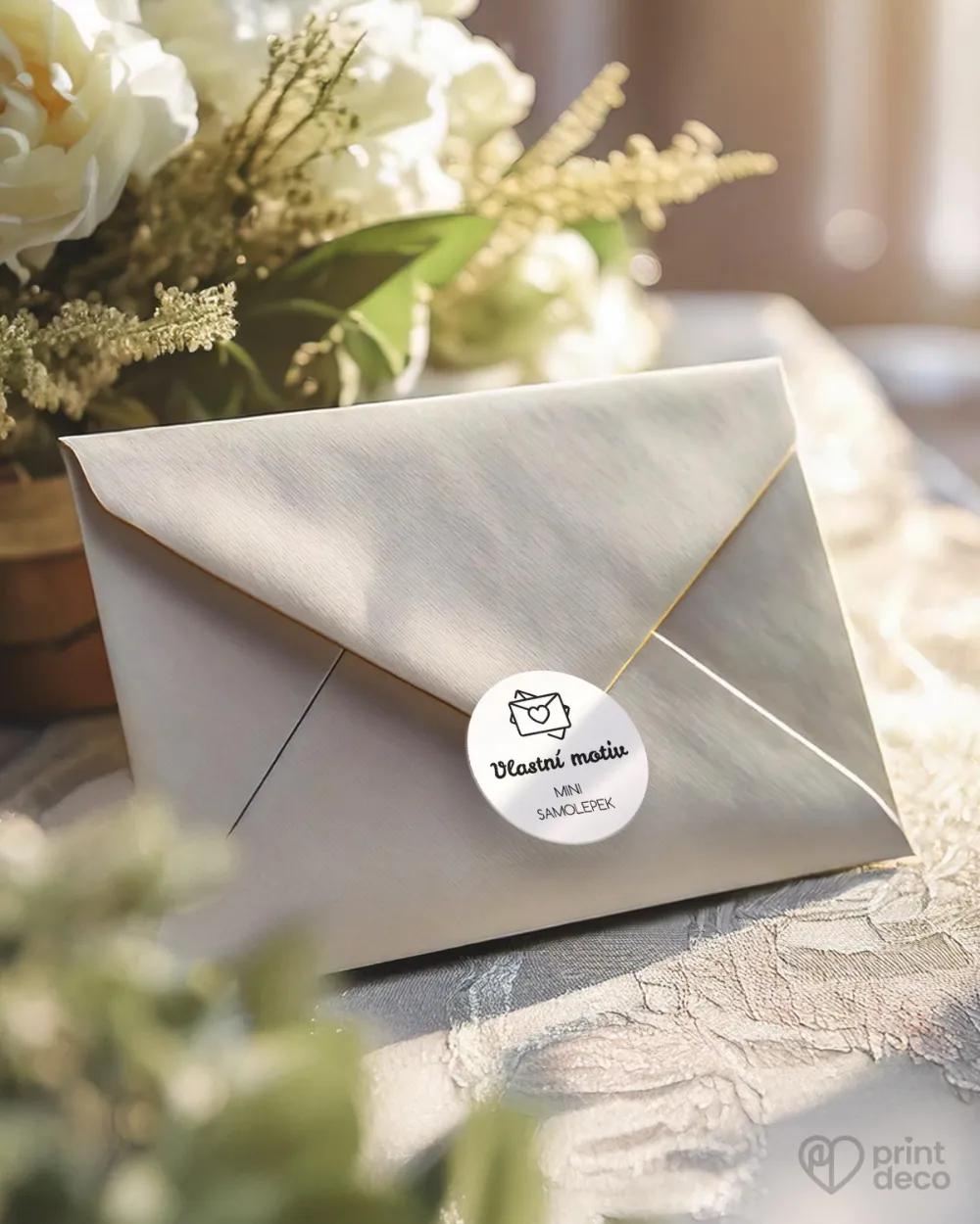 Mini samolepky na obálky / dárky – Vlastní motiv 1/3