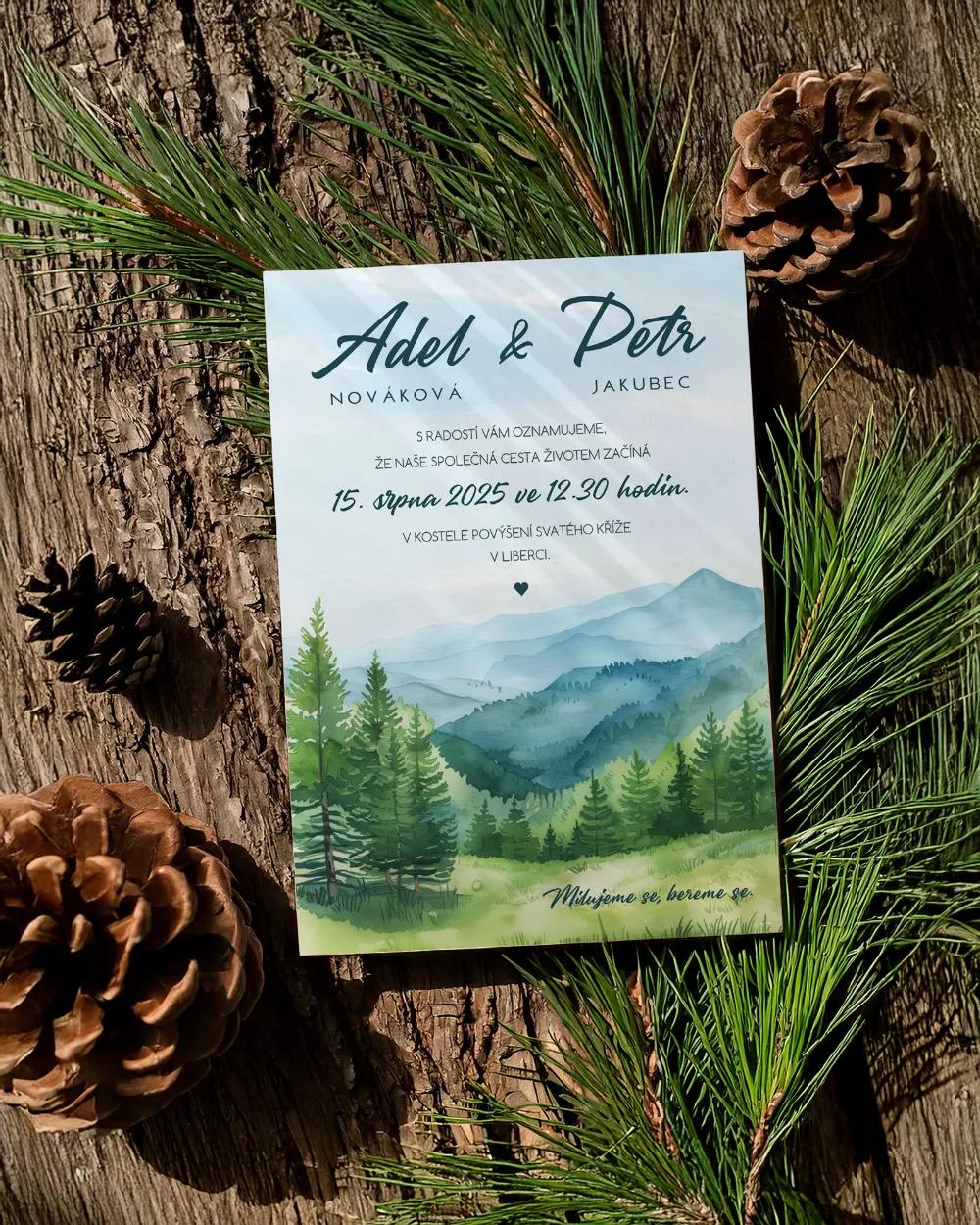 Svatební oznámení - Láska z hor IV 1/2