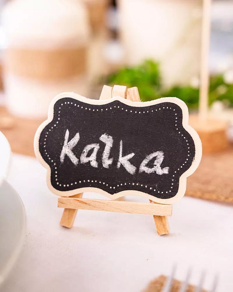 Dřevěná tabulka se stojanem 2/5