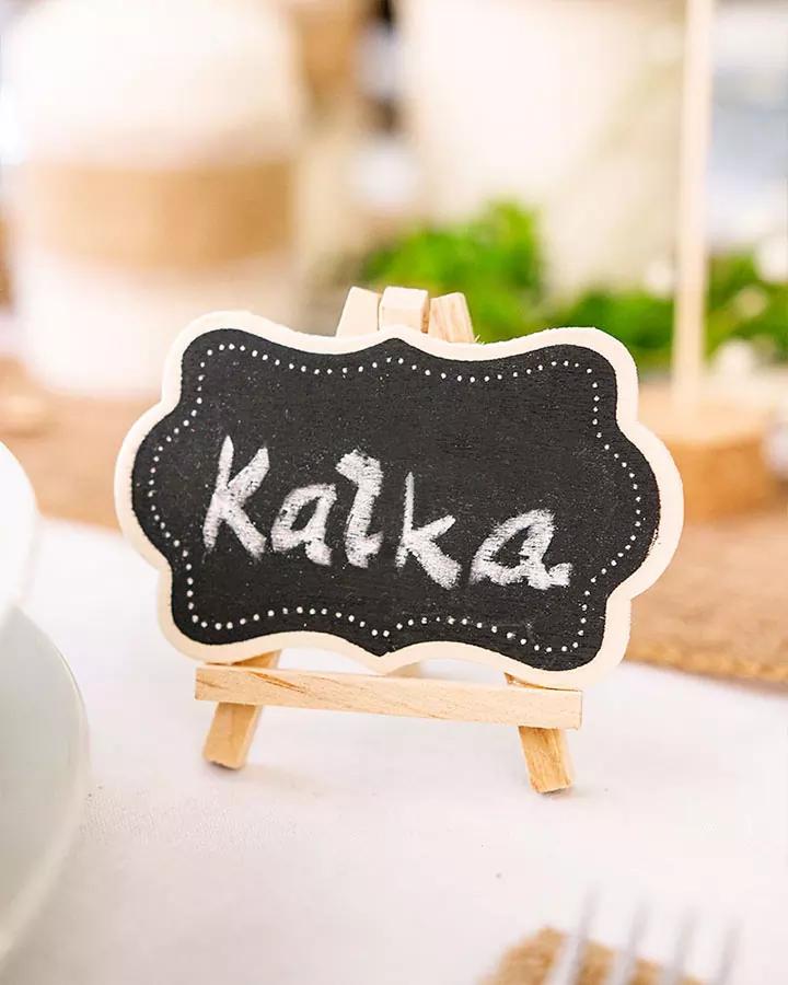 Dřevěná tabulka se stojanem 1/5