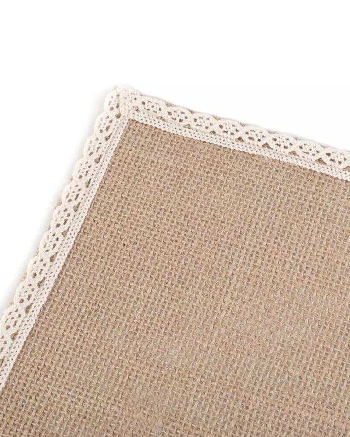 Jutové prostírání s krajkou 30x40 1/2