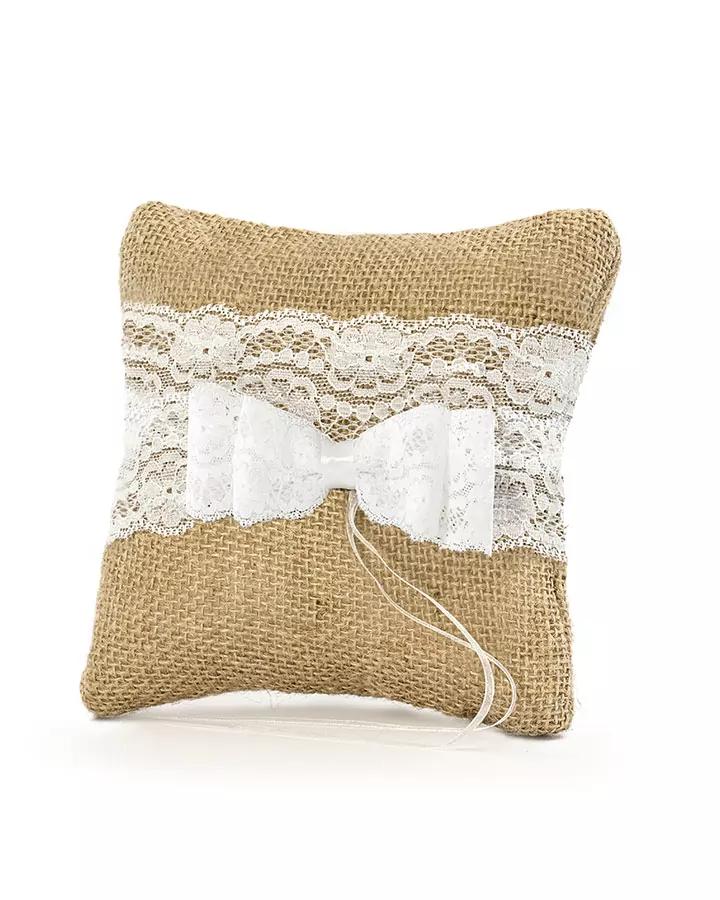 Polštářek na prstýnky Juta 02 3/4