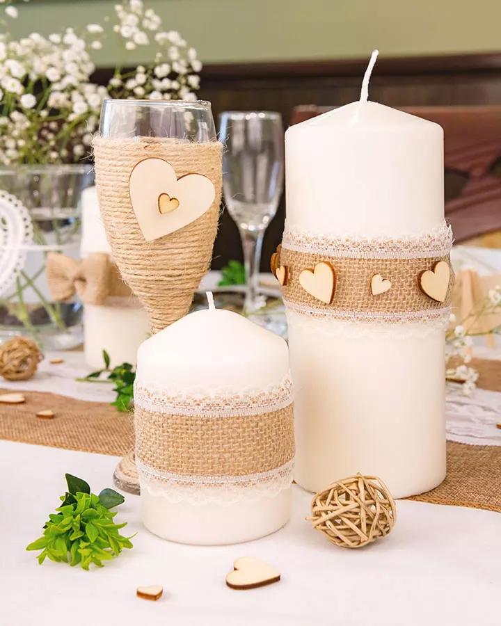 Dřevěná srdce výřezy (bal. 10ks) 1/5